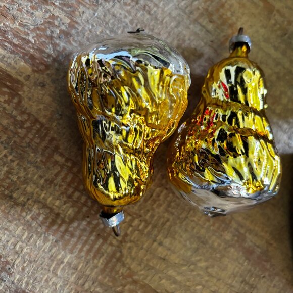 Lot 2 vintage Inge Glas handblown Christmas Lady holding Flowers original boxes - Picture 2 of 2